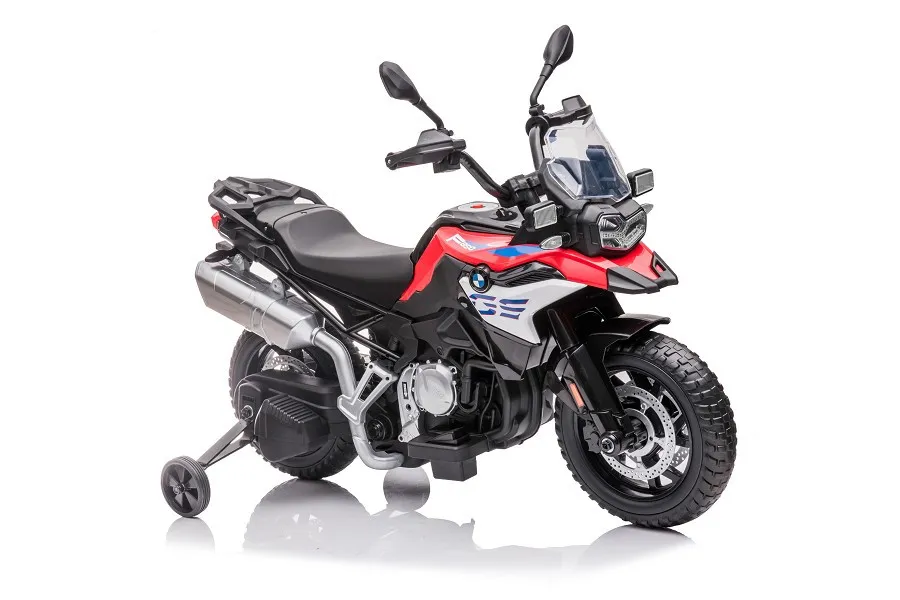 Elektro Kindermotorrad BMW F850 GS 12V7A Akku Stützräder, Musik-Lichter -EVA 